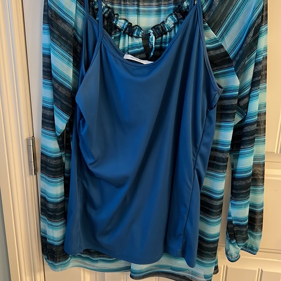 Ricki’s - dressy or casual sheer blouse with attached cami - Picture 4 of 4